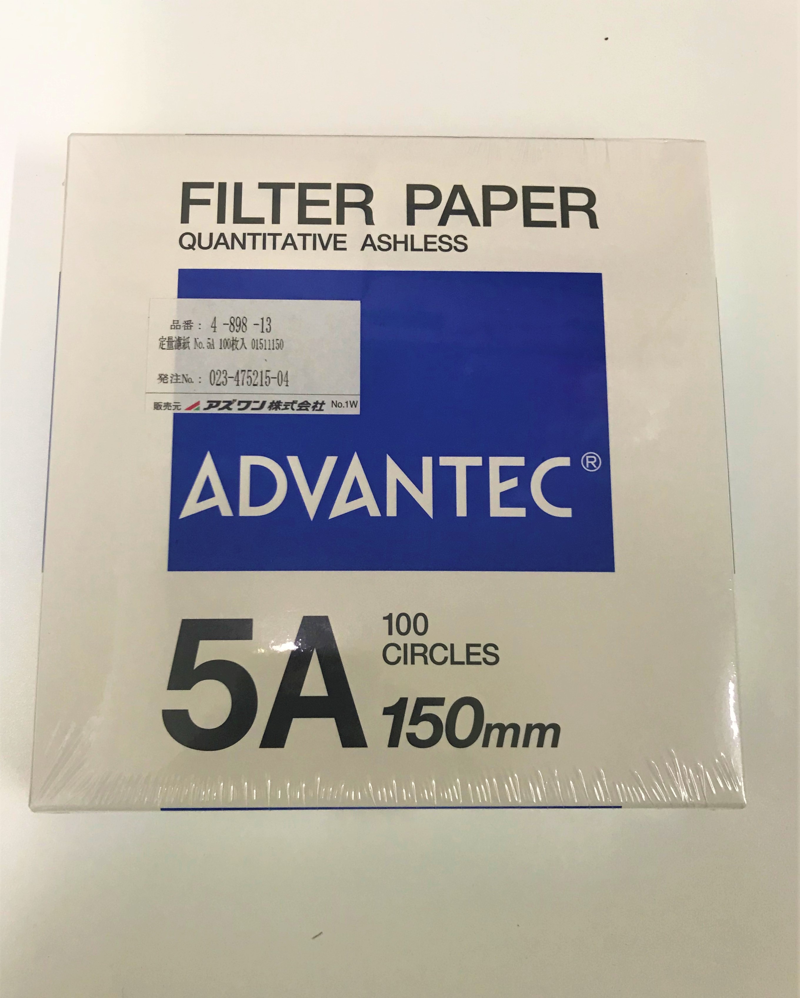Filter Paper No.5A (100pcsbox) Giấy lọc 01511150